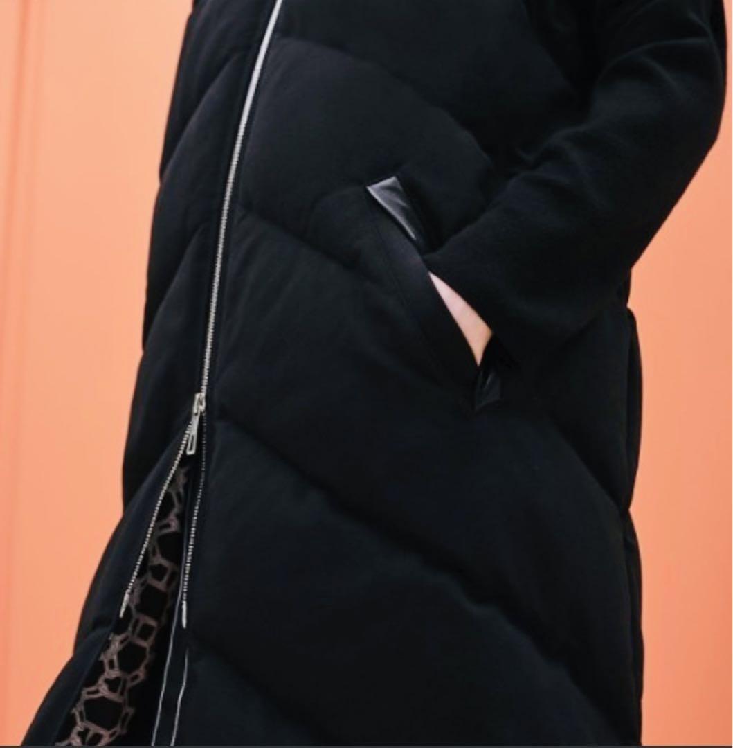 未使用品 HERMES ダウンベスト ジレ シェーヌダンクル裏地 ブラック 34