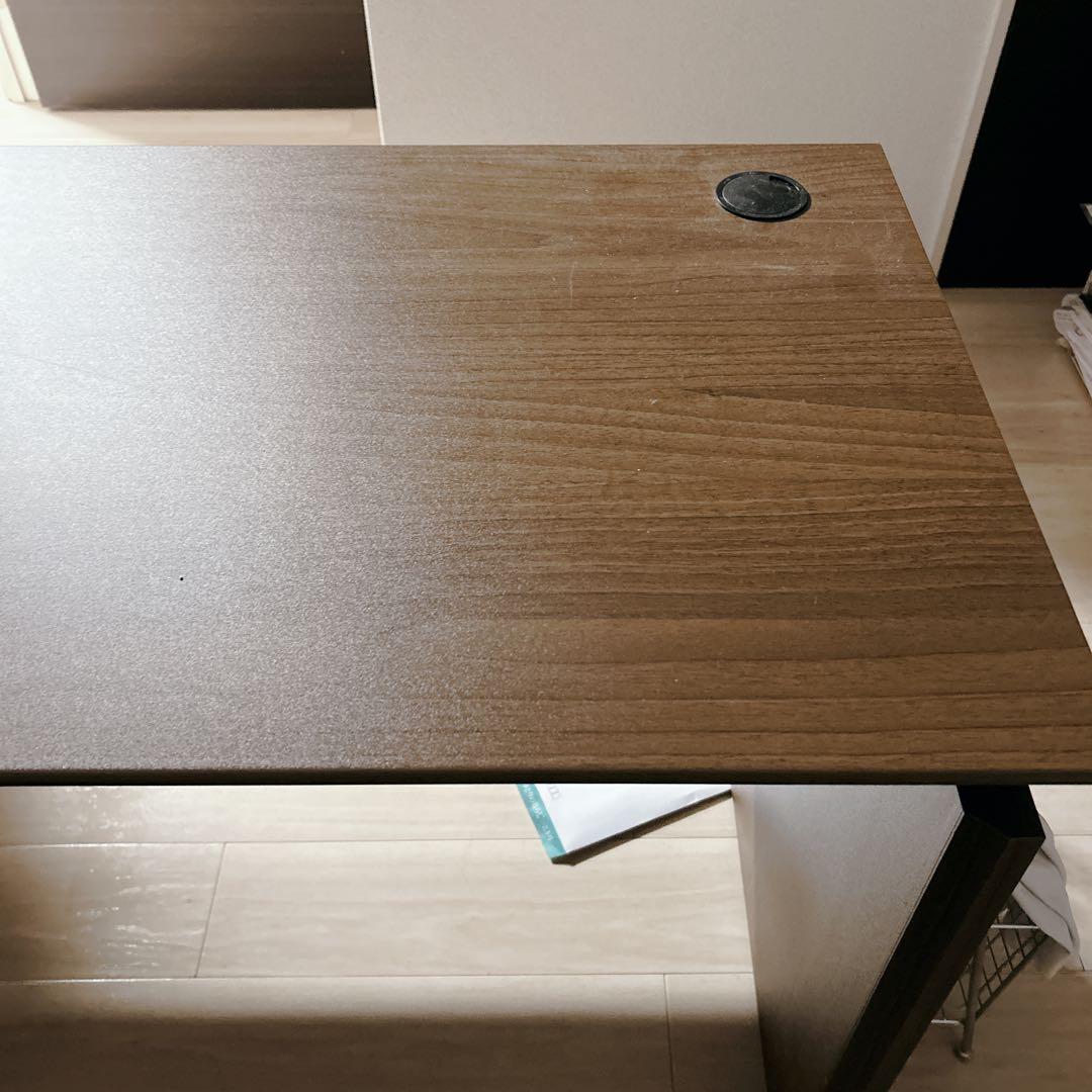 ブラウン L字型パソコンデスク 引き出し付き ニトリ RB004 140