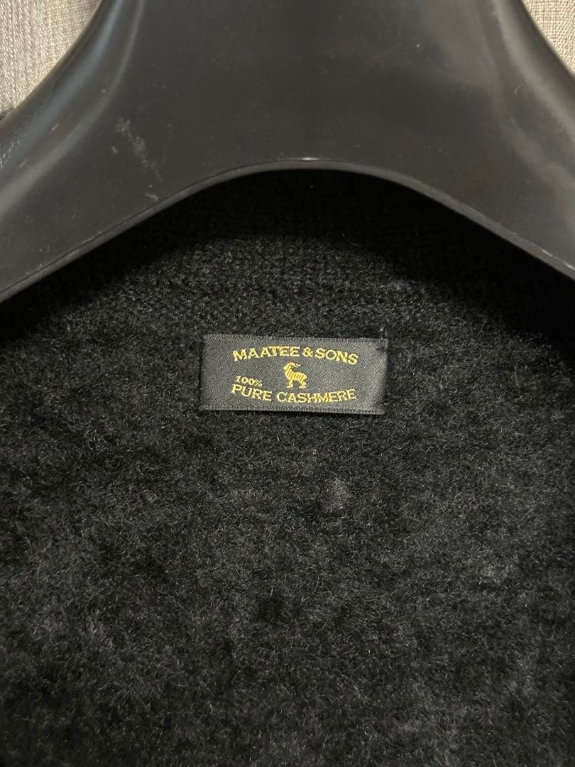 る*い様 【美品】MAATEE&SONS カシミヤシャギーカーディガン ブラック