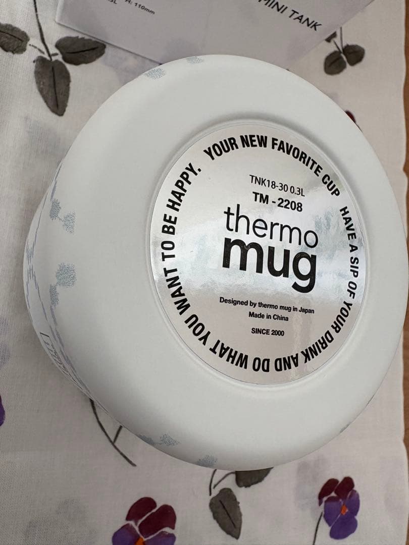 ミナペルホネン　tambourine THERMO MUG mini tank