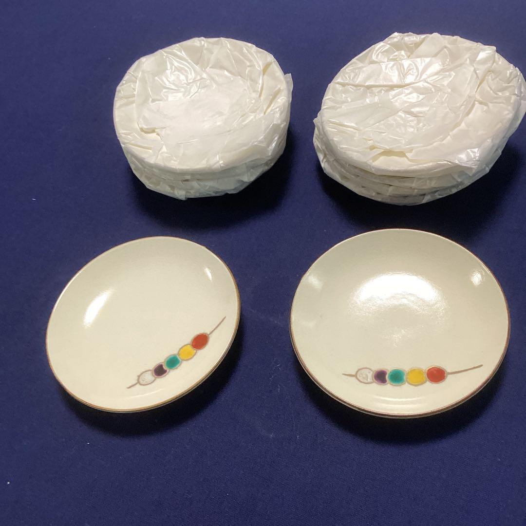 しんや京焼都おどり絵小皿10客　　新品未使用