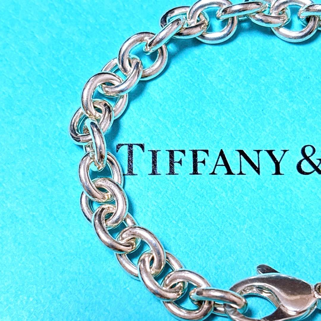 【極美品】18.7cm ティファニー ラウンドリンク ブレスレット SV925