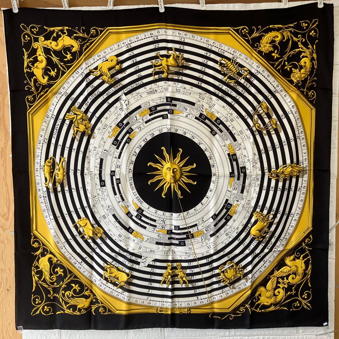 HERMES　エルメス　カレ90　大判スカーフ　占星術　5684