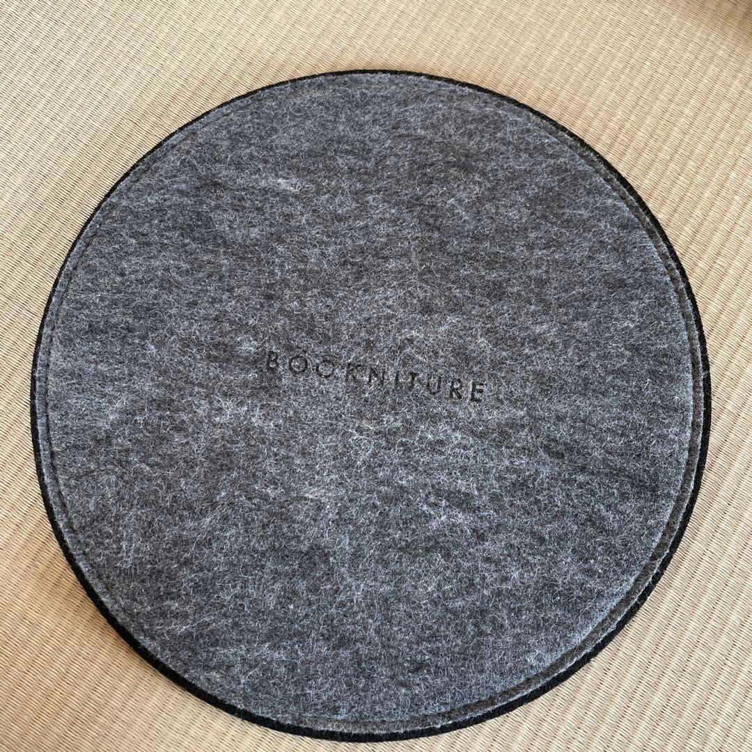 BOOKNITURE ブックニチュア 折りたたみ椅子 スツール レザーブラック黒