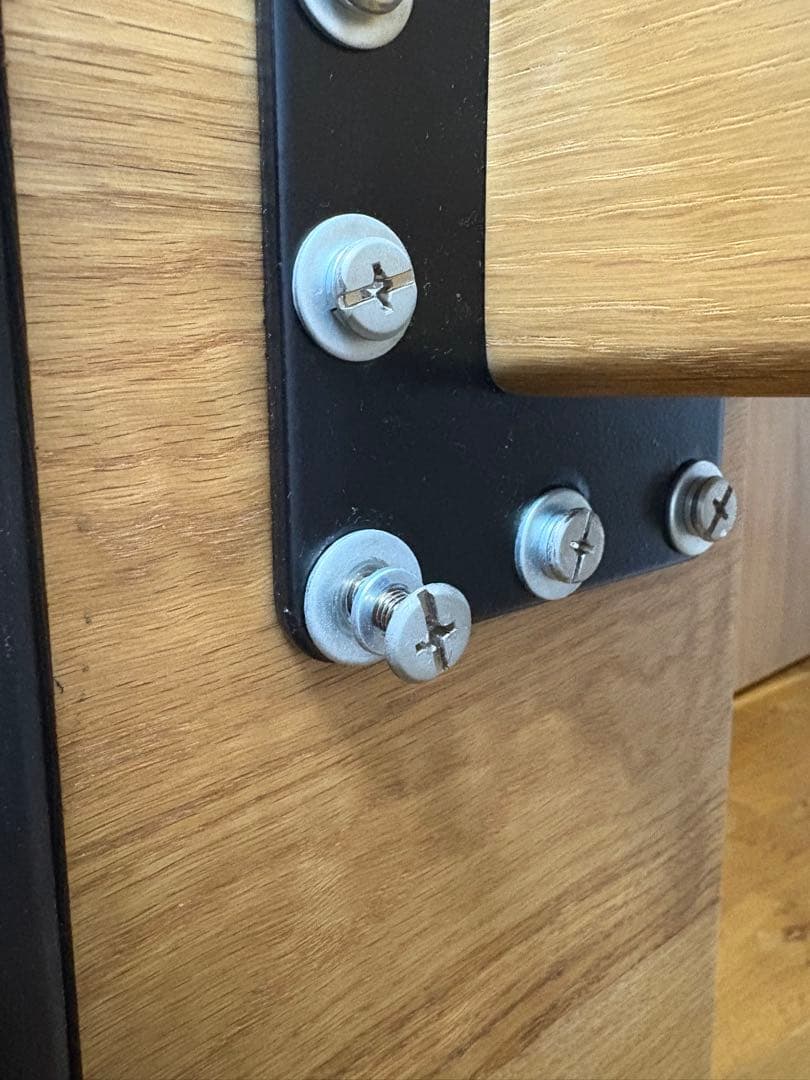 tantan！オーク材シンプル学習机 引き出し付き