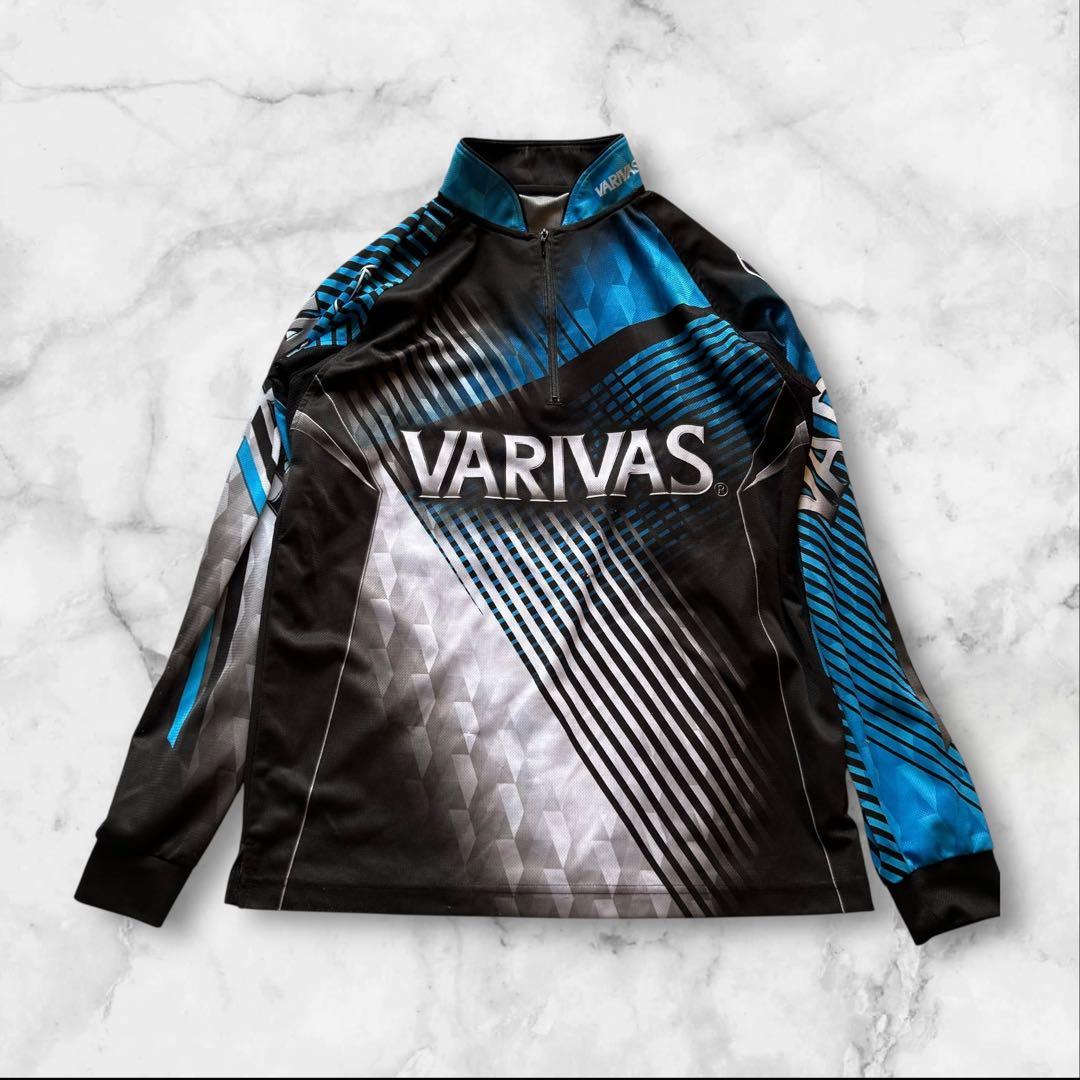 VARIVAS フィッシングウェア 長袖 Tシャツ ドライ ハーフジップ L