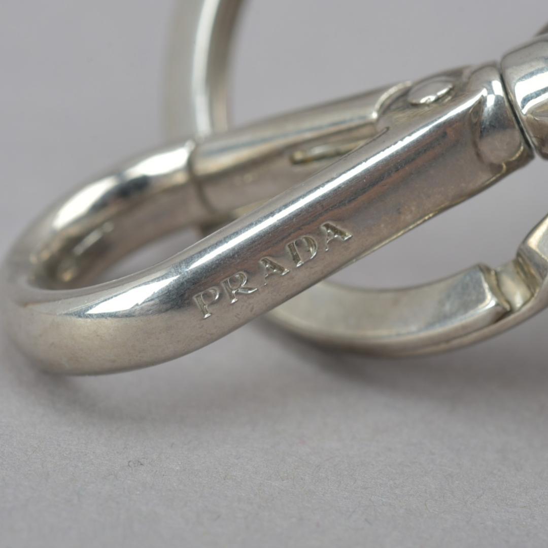 美品 PRADA プラダ テディベア くま キーホルダー ネジ ブラウン