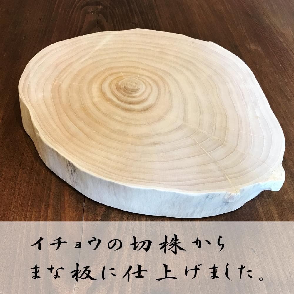 イチョウまな板 切り株から丁寧に作ってみました！プロも認める！使い