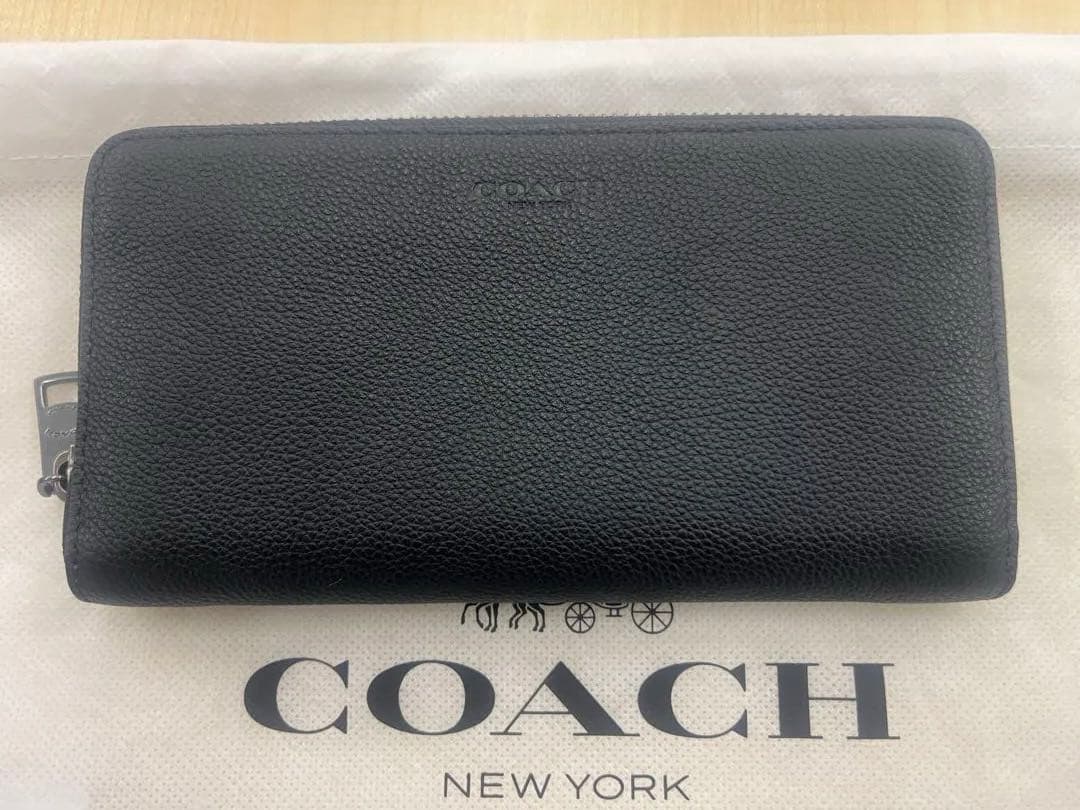 未使用COACH ブラック レザー 長財布