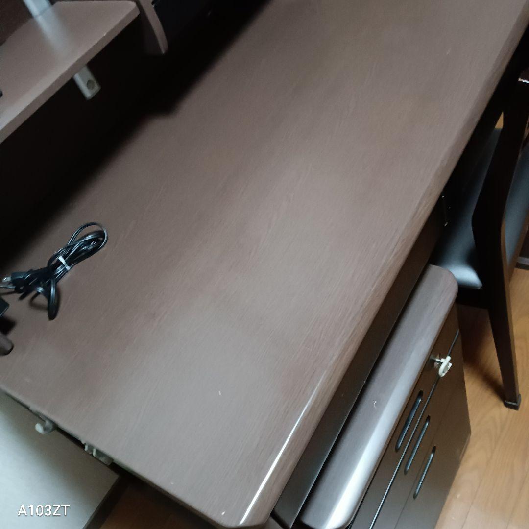 美品　5点セット　学習机、 椅子、上棚、昇降式サイド、卓上ボード　引き取りのみ