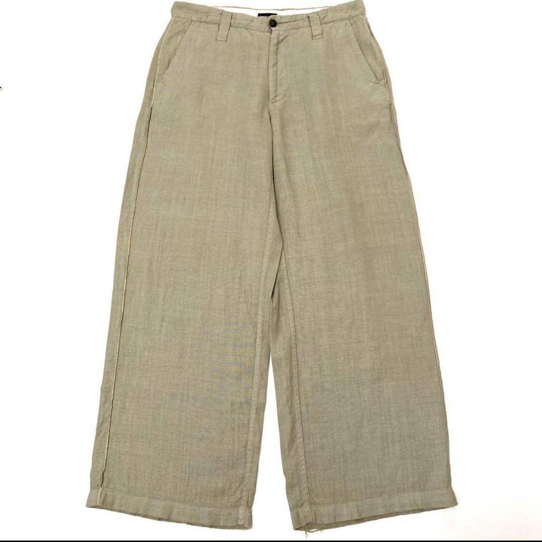 パンツ Giorgio Armani linen wide slacks