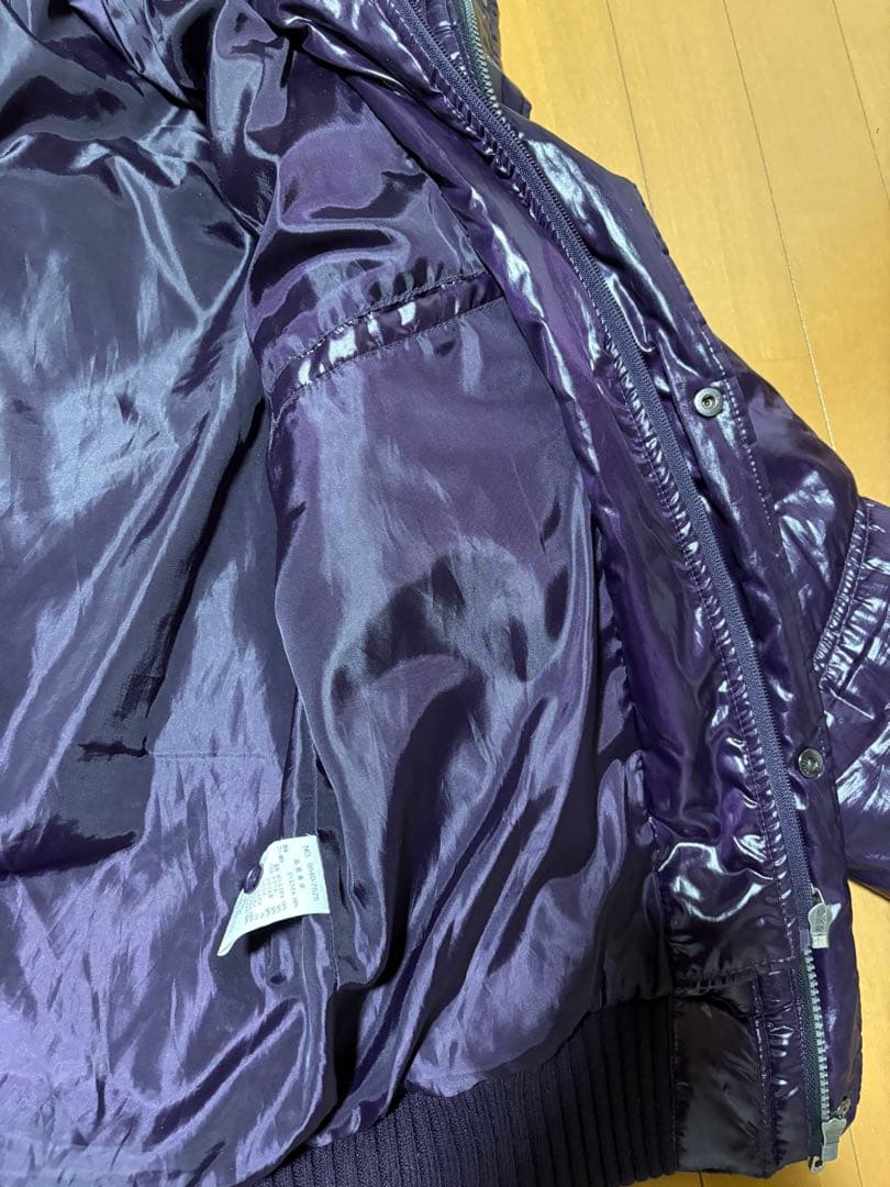 ［L様 限定] spinalh 紫 ファー 光沢ブルゾン ジャケットY2K 平成