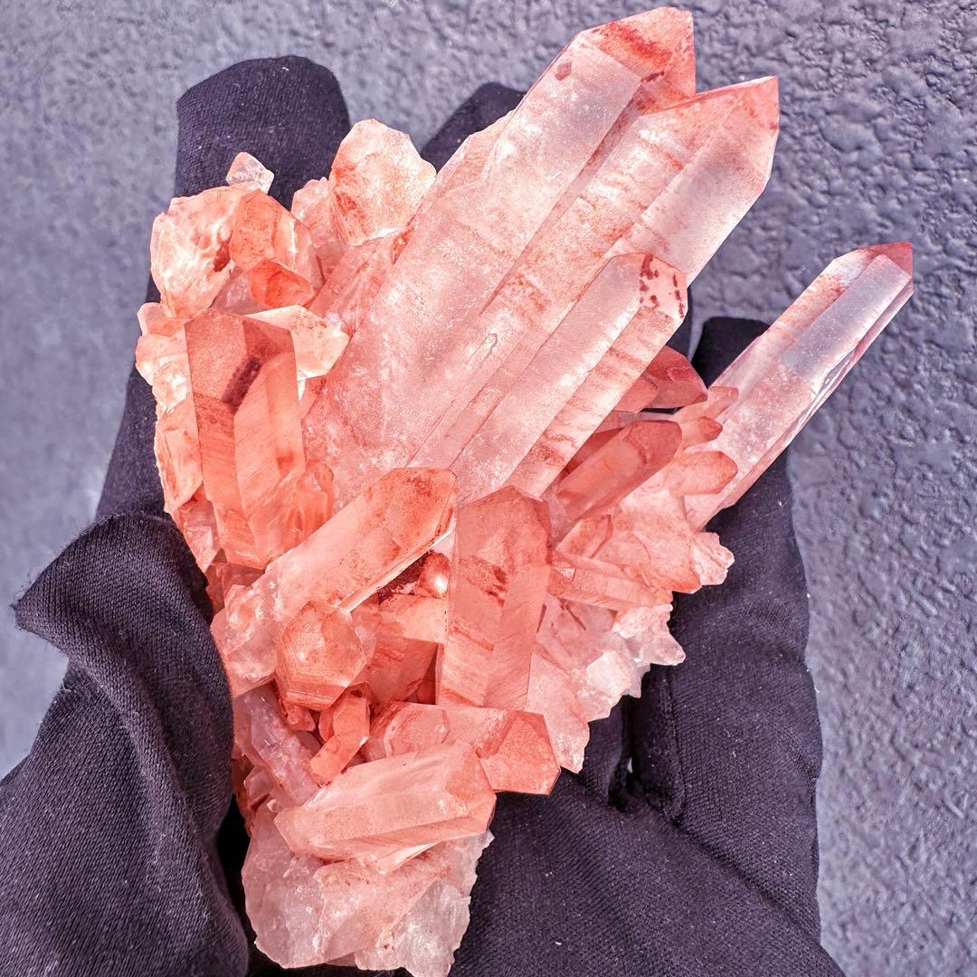 爆レア❗️浄化❗️超綺麗♡超強いパワー ピンク ヒマラヤ クラスター天然石A1554