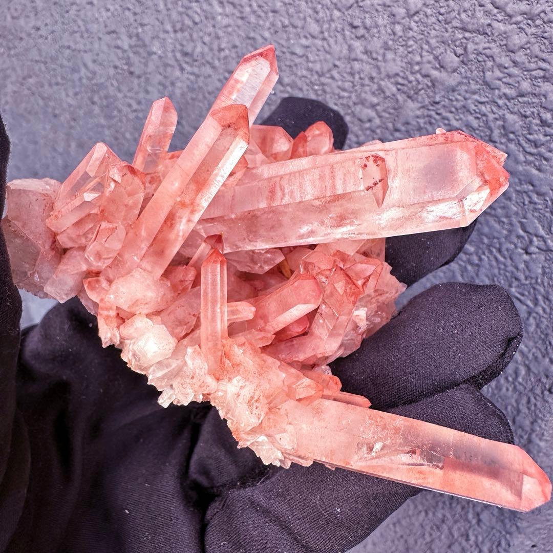 爆レア❗️浄化❗️超綺麗♡超強いパワー ピンク ヒマラヤ クラスター天然石A1554