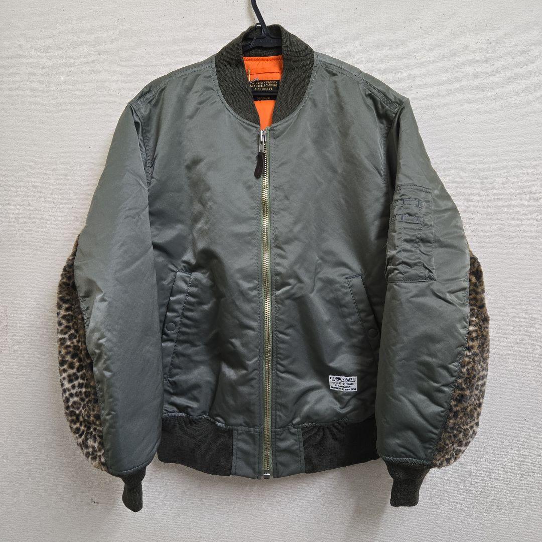 今だけ1万円引き24FW名作未使用ワコマリアMA-1レオパードKHAKI/XL