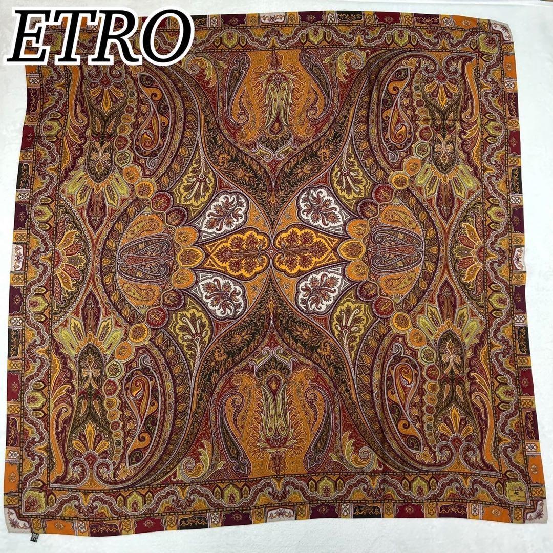 J803 新品未使用 エトロ スカーフ ボルドー レディース