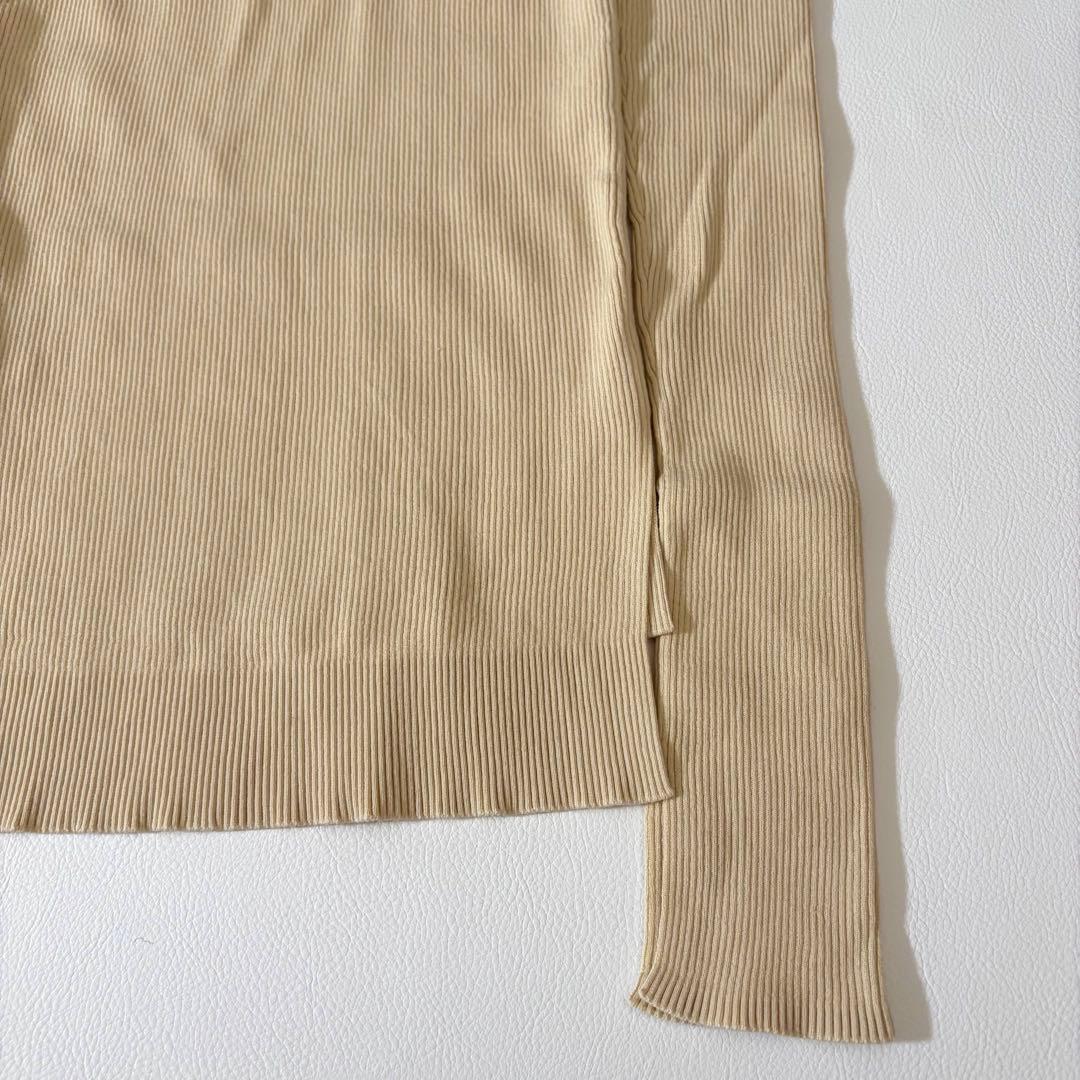 未使用級　オーラリー　ロンハーマン別注　ギザリブタートルネック　アイボリー