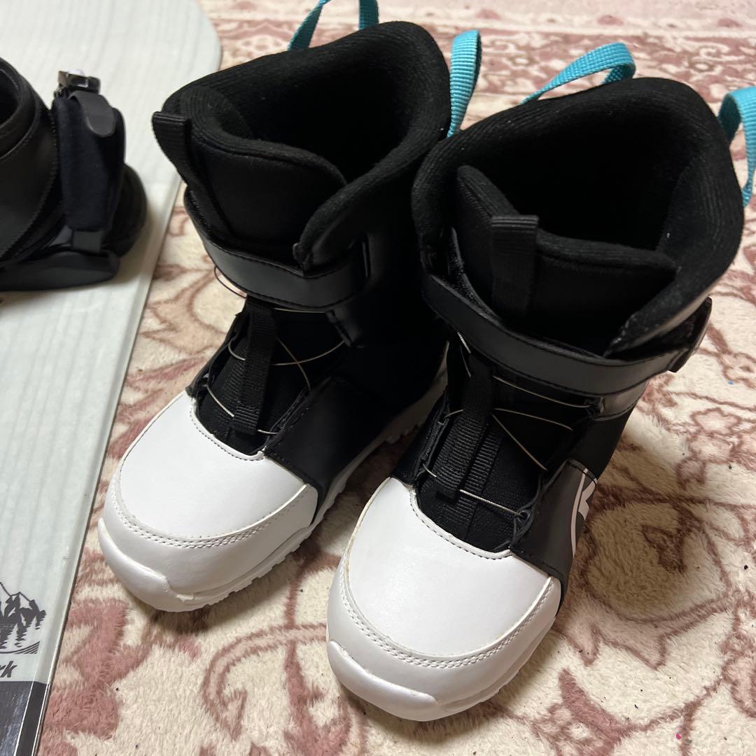 美品 子供用スノーボード 120cmブーツ 22cm 24-25 3点セット