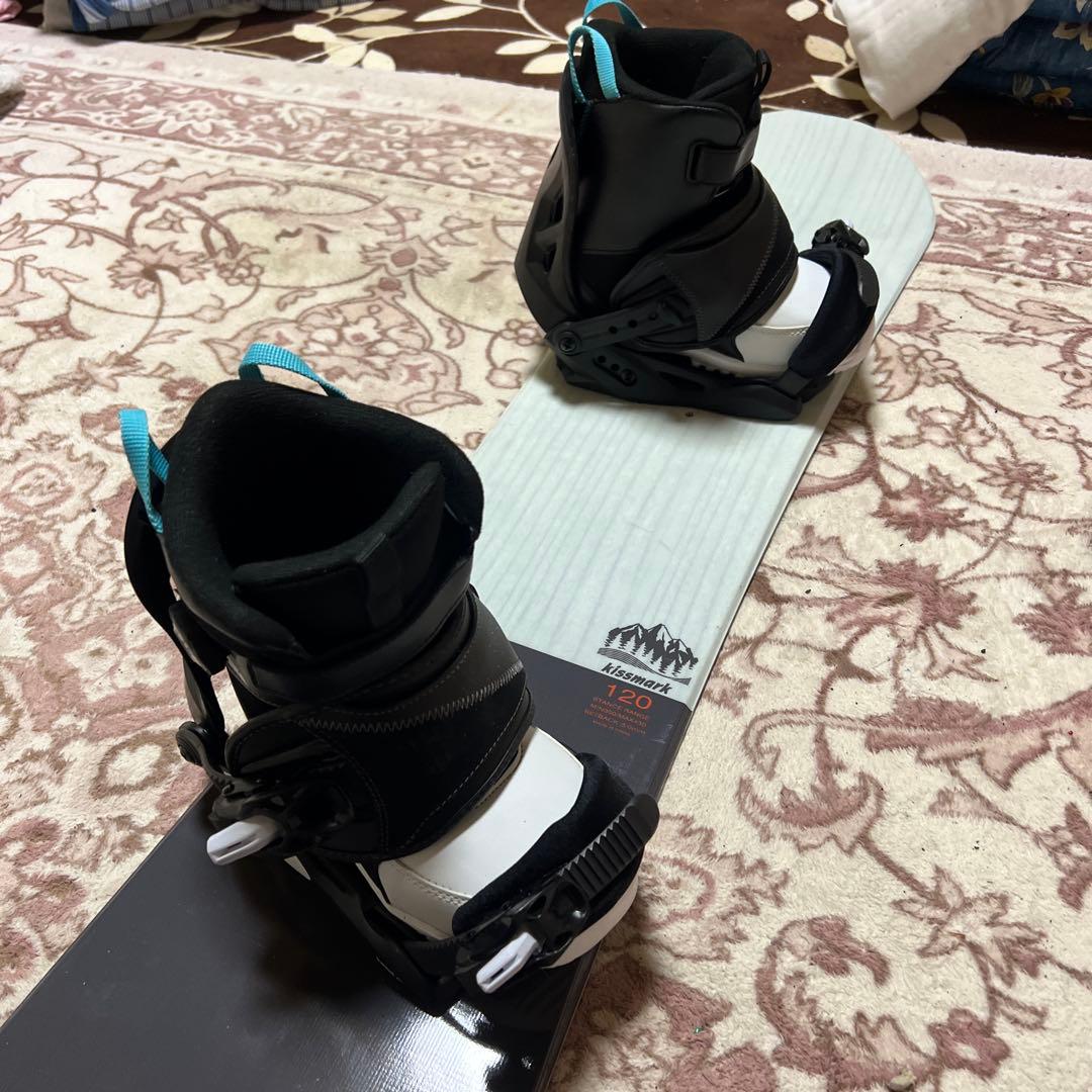 美品 子供用スノーボード 120cmブーツ 22cm 24-25 3点セット
