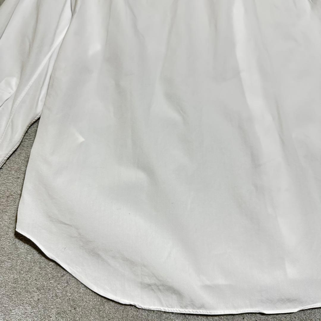 美品✨メンズM プレイコムデギャルソン　白シャツ　ハートロゴ刺繍　ホワイト　長袖