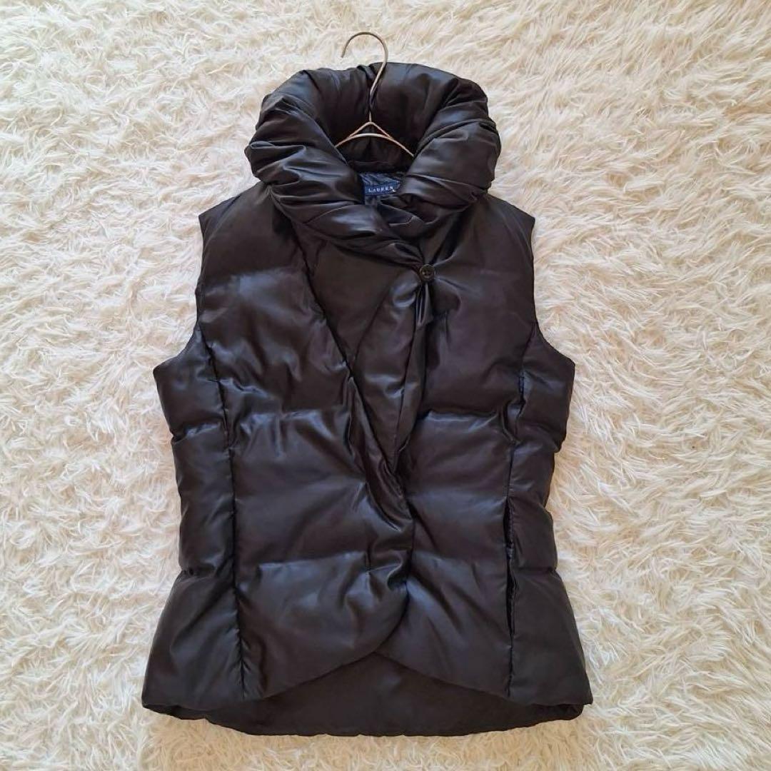 美品✨ラルフローレン ダウンベスト ショールカラー ブラック Sサイズ
