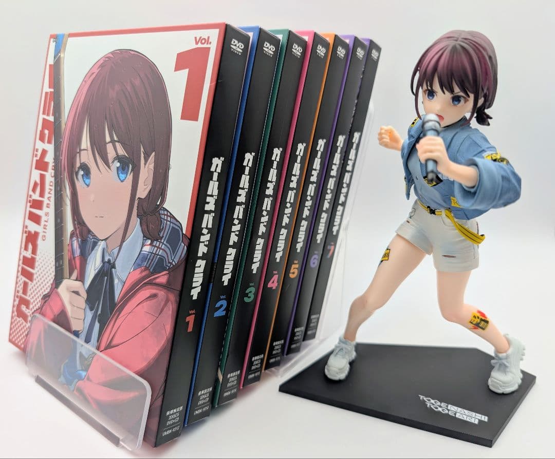 X*n様 ガールズバンドクライ DVD 1〜7巻全巻フィギュア付セット 豪華限定