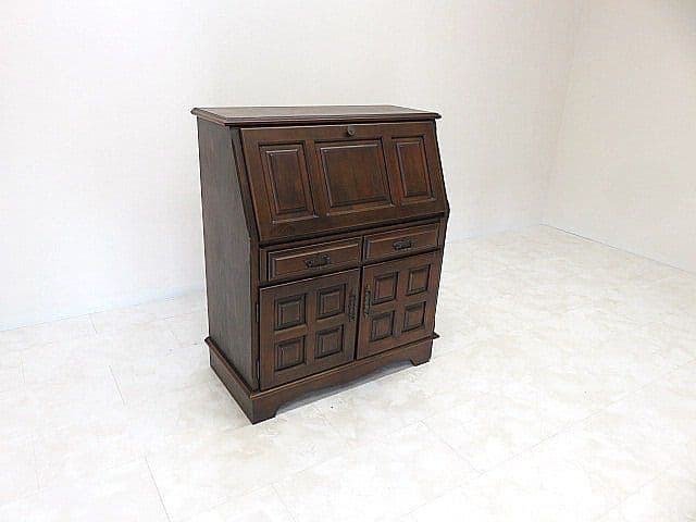 希少モデル　オールドカリモク 「コロニアル」 ライティングビューロー