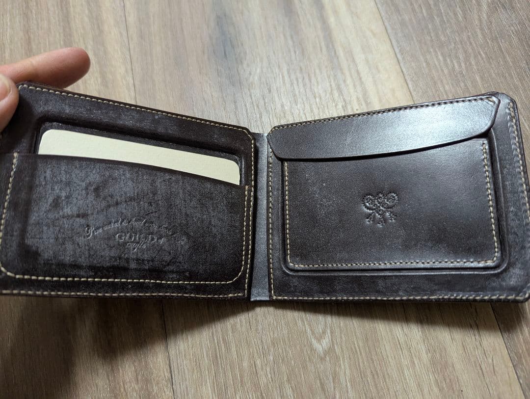 新品未使用 定価8万 ギルドオブクラフツ ブライドルレザー 財布 ジョンロブ ①