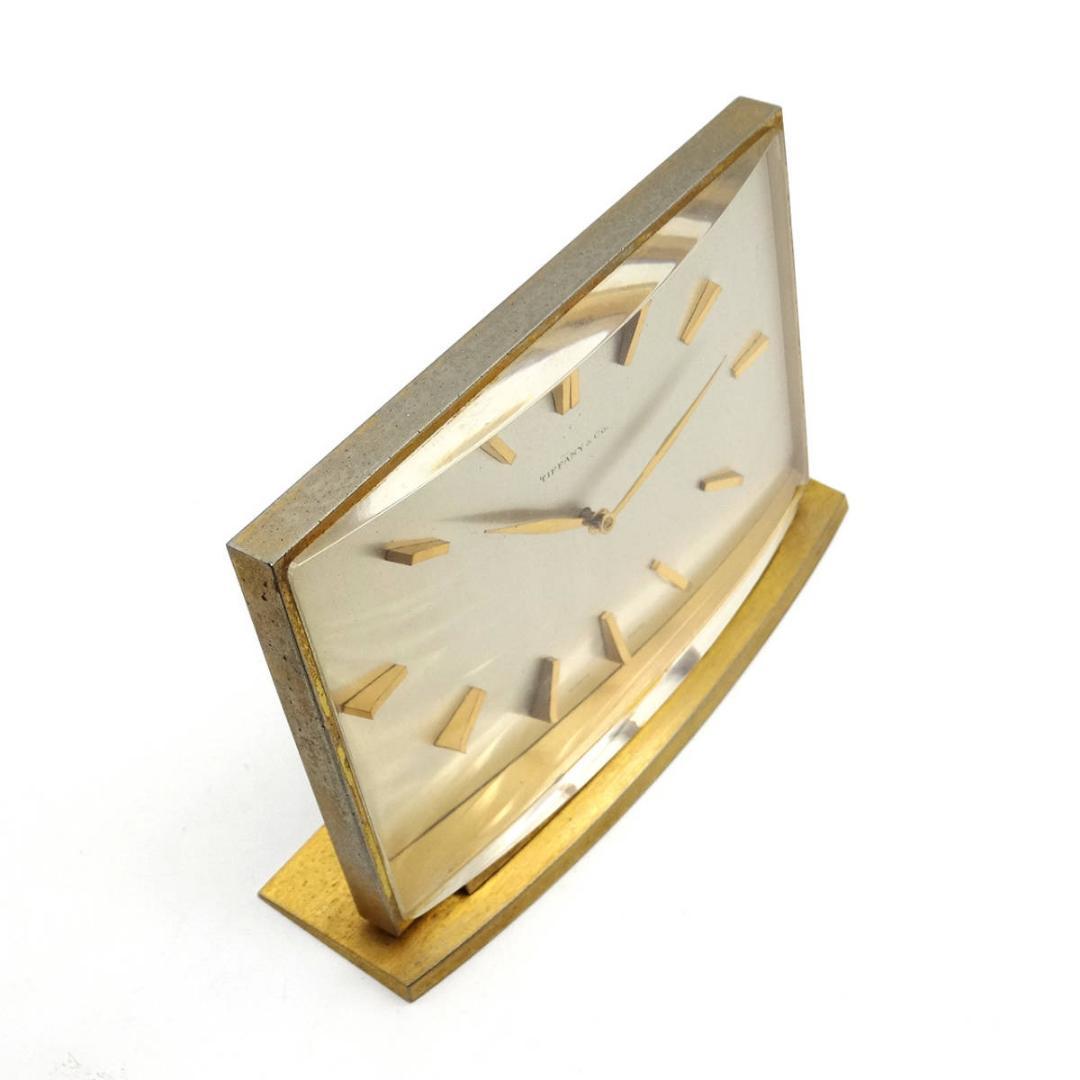 ★Tiffany & Co. 置時計 手巻き 金属製 スイス製 ヴィンテージ