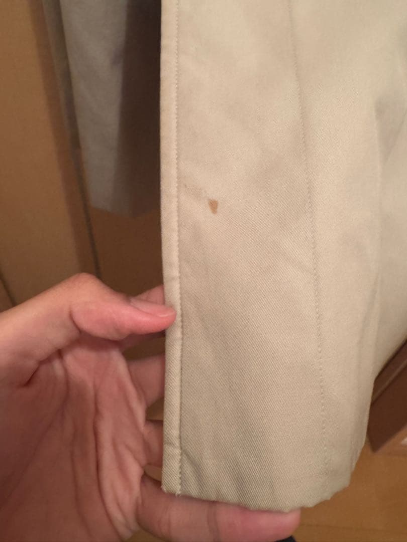 【最終値下げ】Burberry カーキ ステンカラーコート 90's