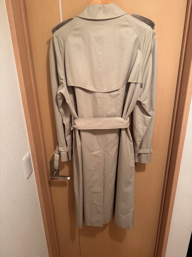 【最終値下げ】Burberry カーキ ステンカラーコート 90's