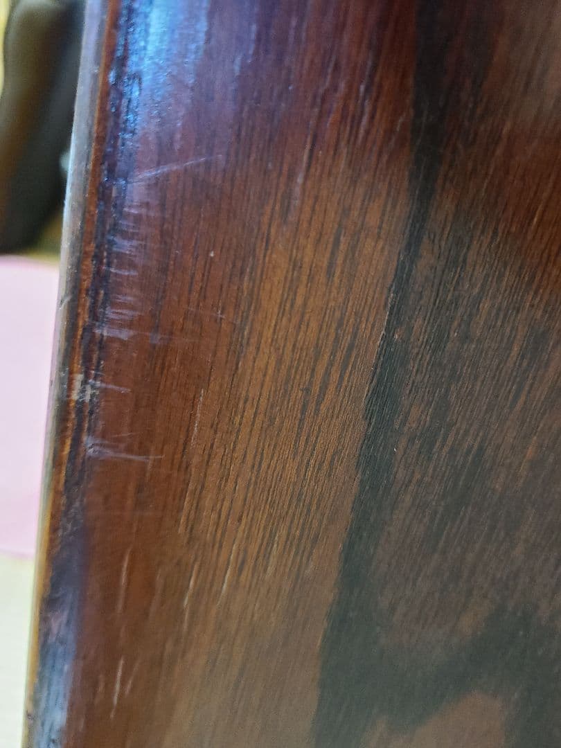 桜一枚板テーブル　1970年頃アンティーク　昭和レトロ