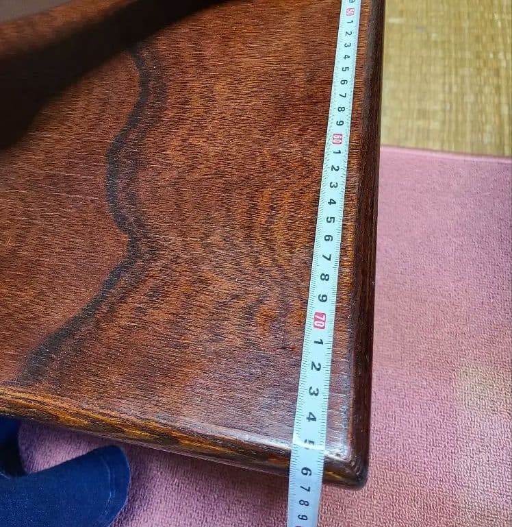 桜一枚板テーブル　1970年頃アンティーク　昭和レトロ