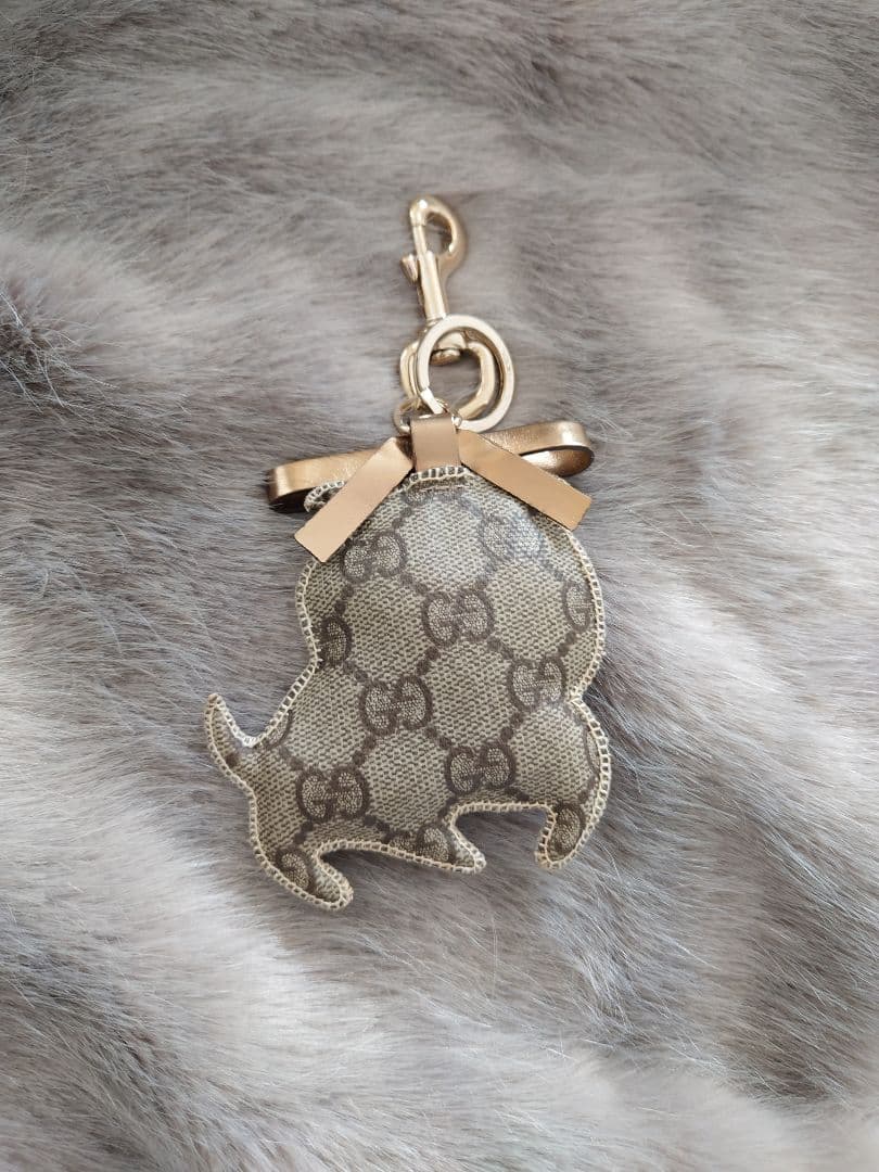 【希少極美品】【GUCCI 】 グッチョリ ブルドッグ キーホルダー チャーム