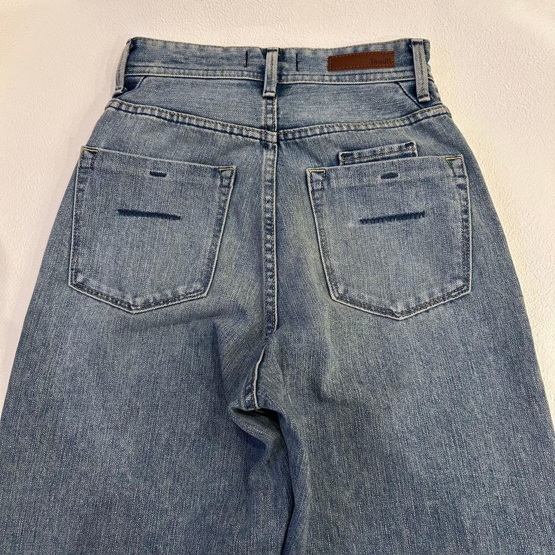 美品✨ヤヌークTrick Denim ボーイズストレート　LEA デニム　22