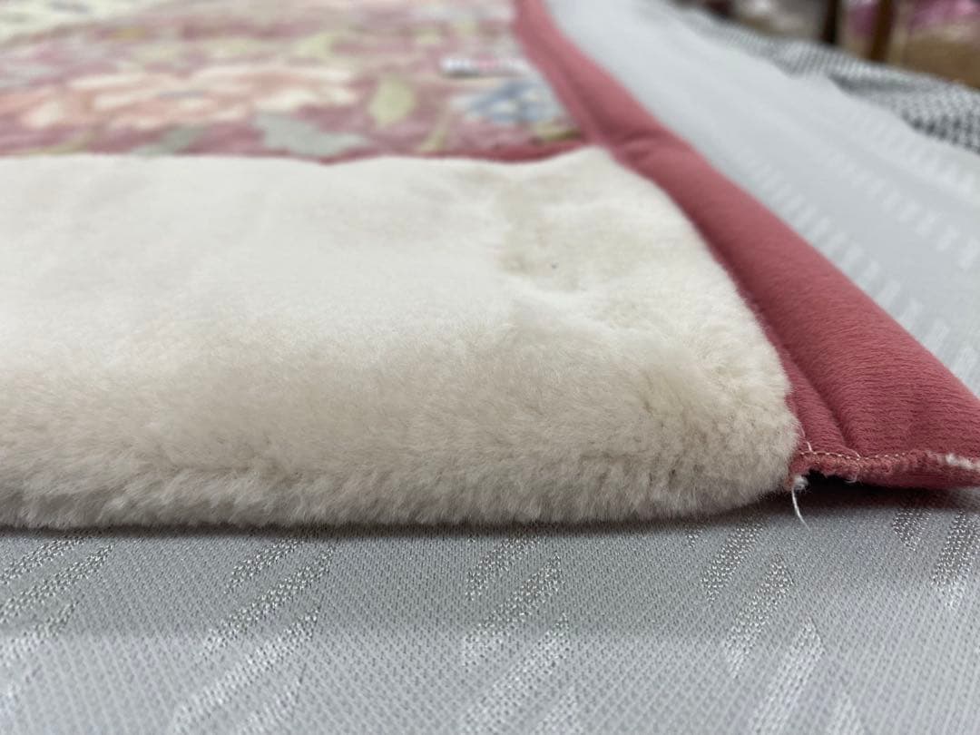 【B格品】ムートン調　日本製2枚合わせアクリル毛布・シングル１４０×２００㎝