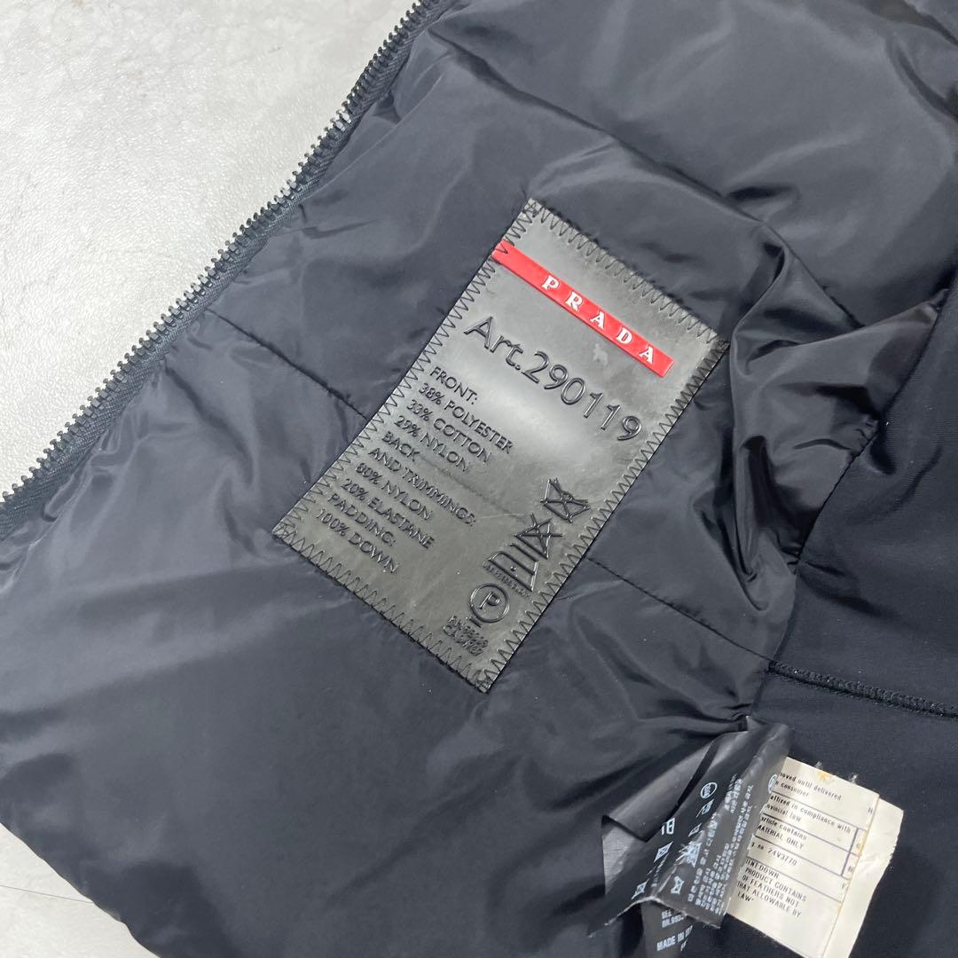 PRADA SPORT ダウンベスト ストレッチ コーティング ノースリーブ