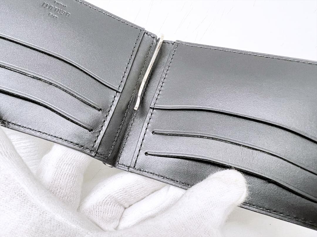 未使用保管　ベルルッティ　フィギュア スクリットレザー 　マネークリップ