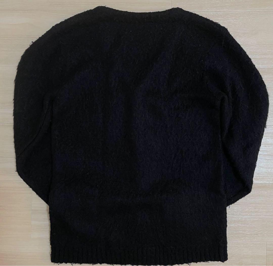 モヘアカーディガン TOWNCRAFT モヘア15% ブラック スペシャル