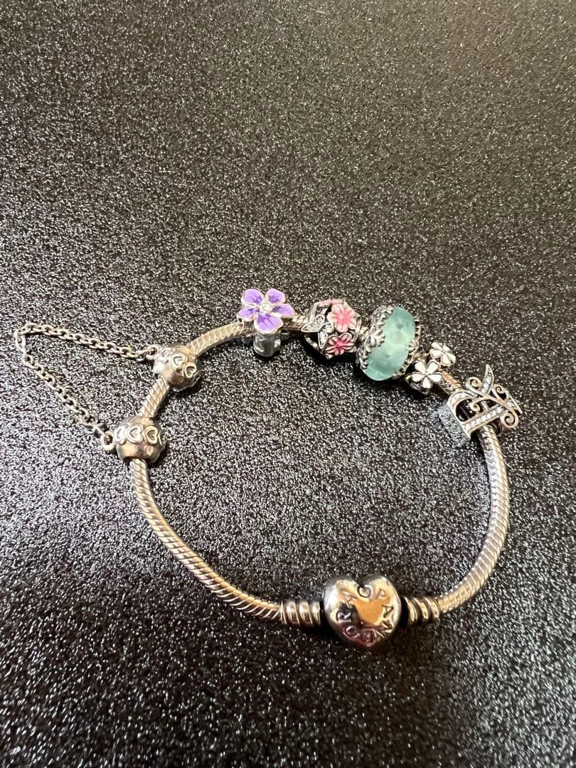 PANDORA パンドラ ブレスレット チャーム付き