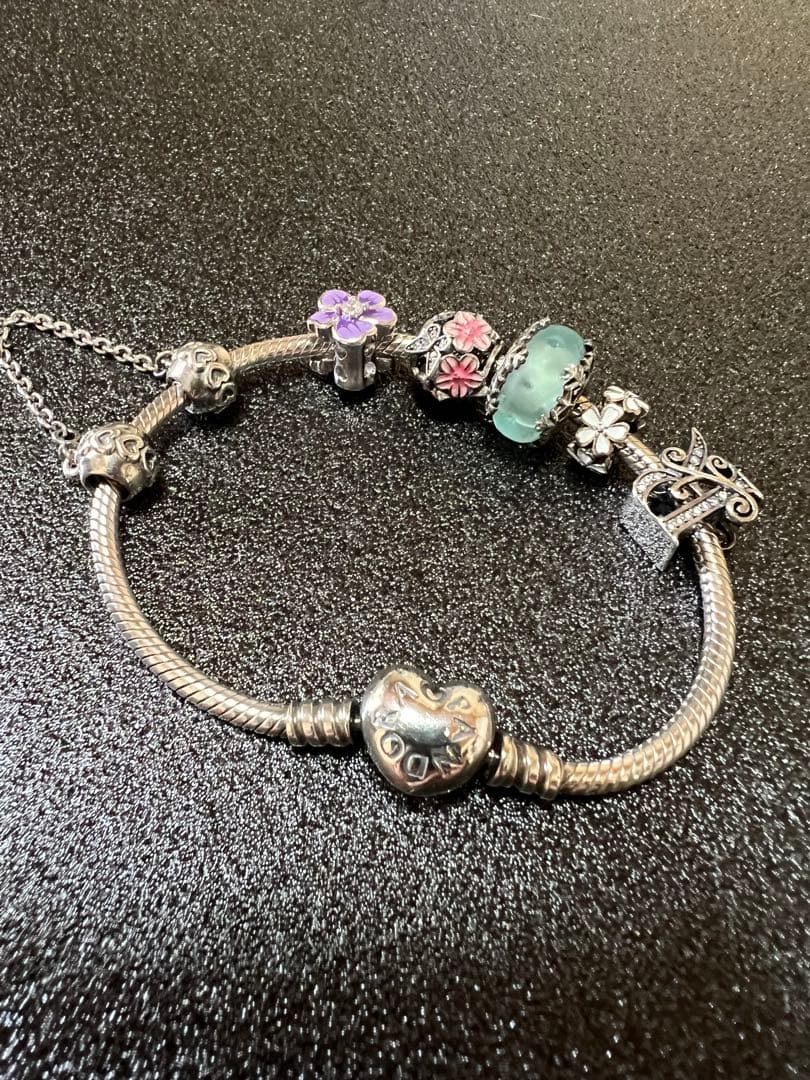 PANDORA パンドラ ブレスレット チャーム付き