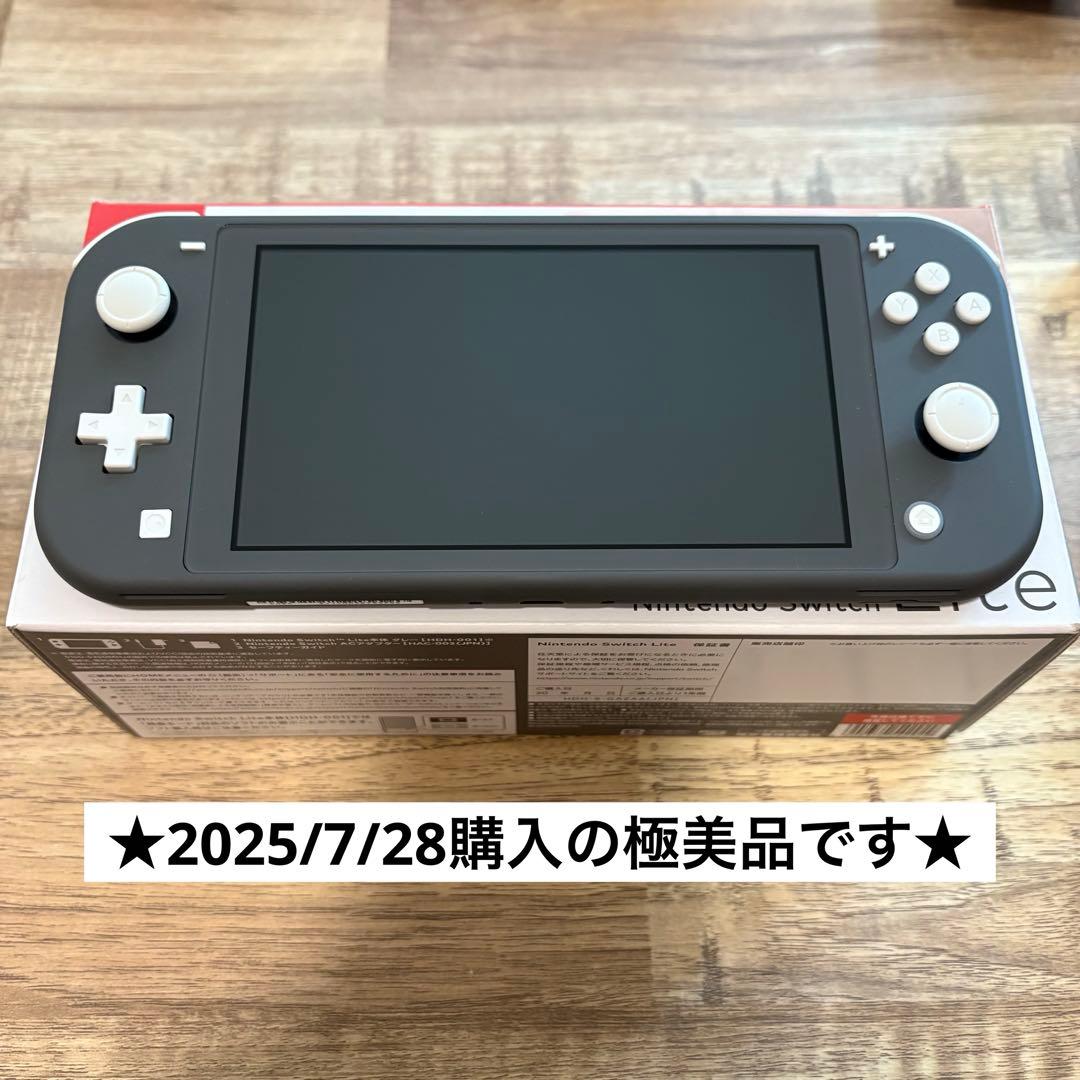 Nintendo Switch Lite グレー 本体 完備品 ケース 保証書付
