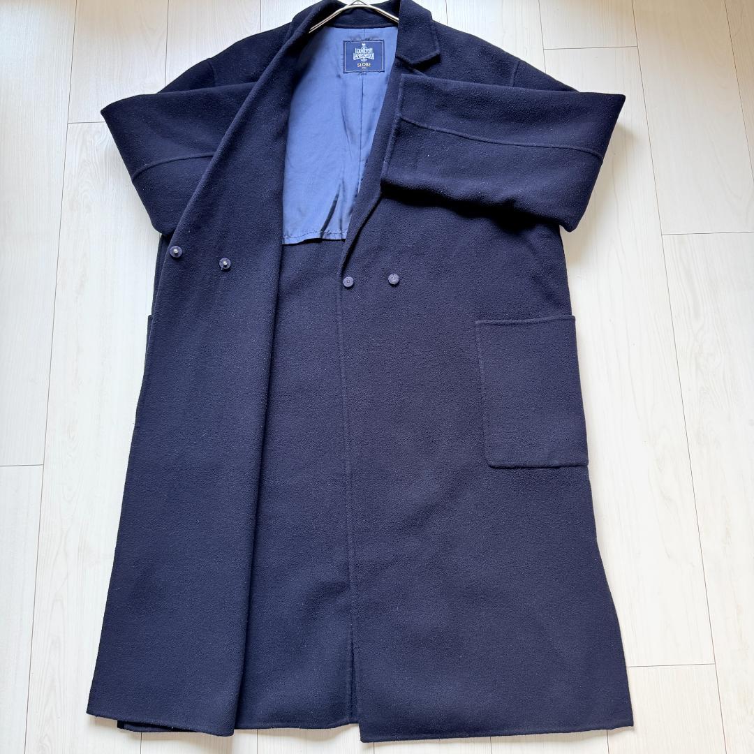美品✨スローブイエナ　HAMILTONダブルフェイスウールロングコート　F