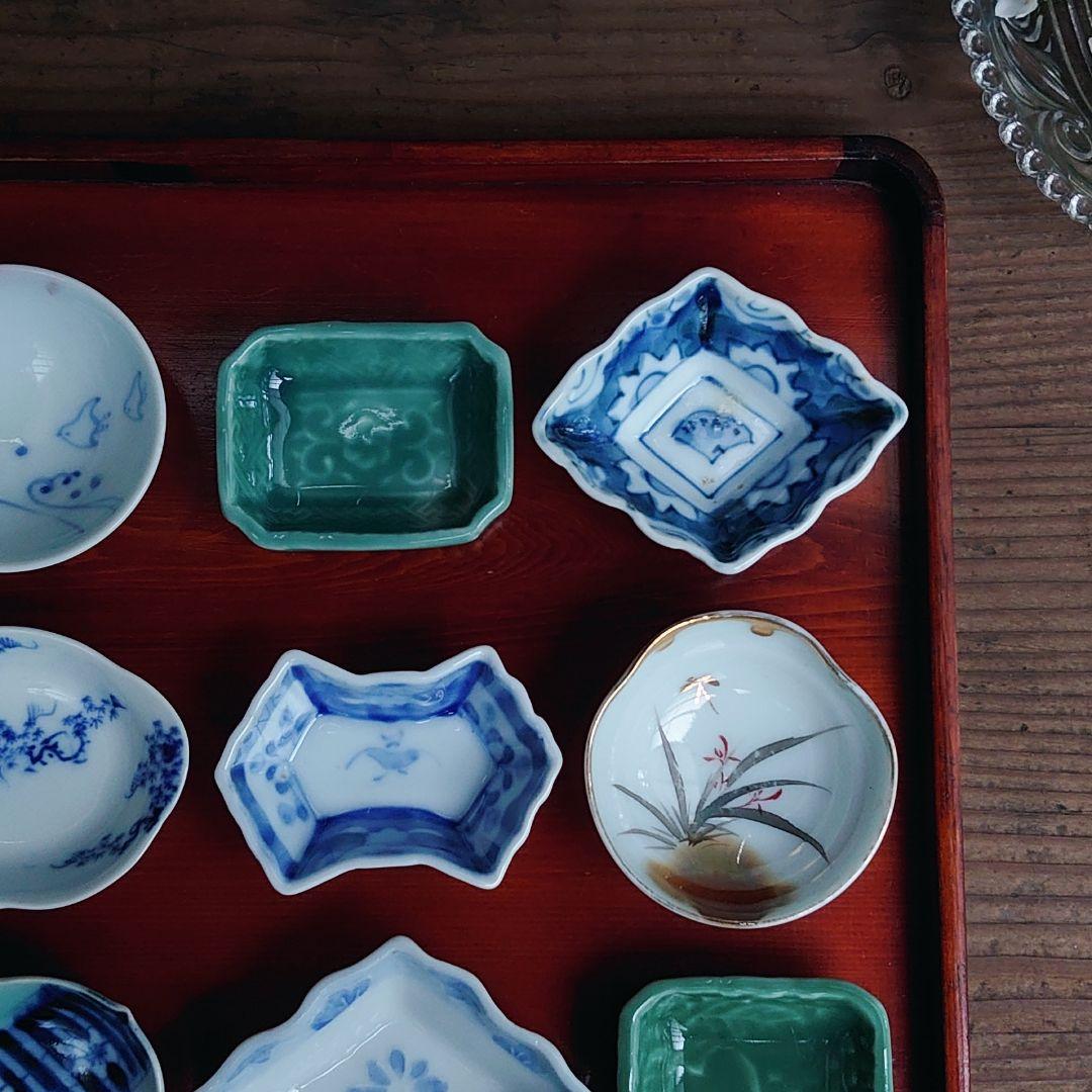骨董 豆皿 お猪口 9種9枚 骨董 アンティーク