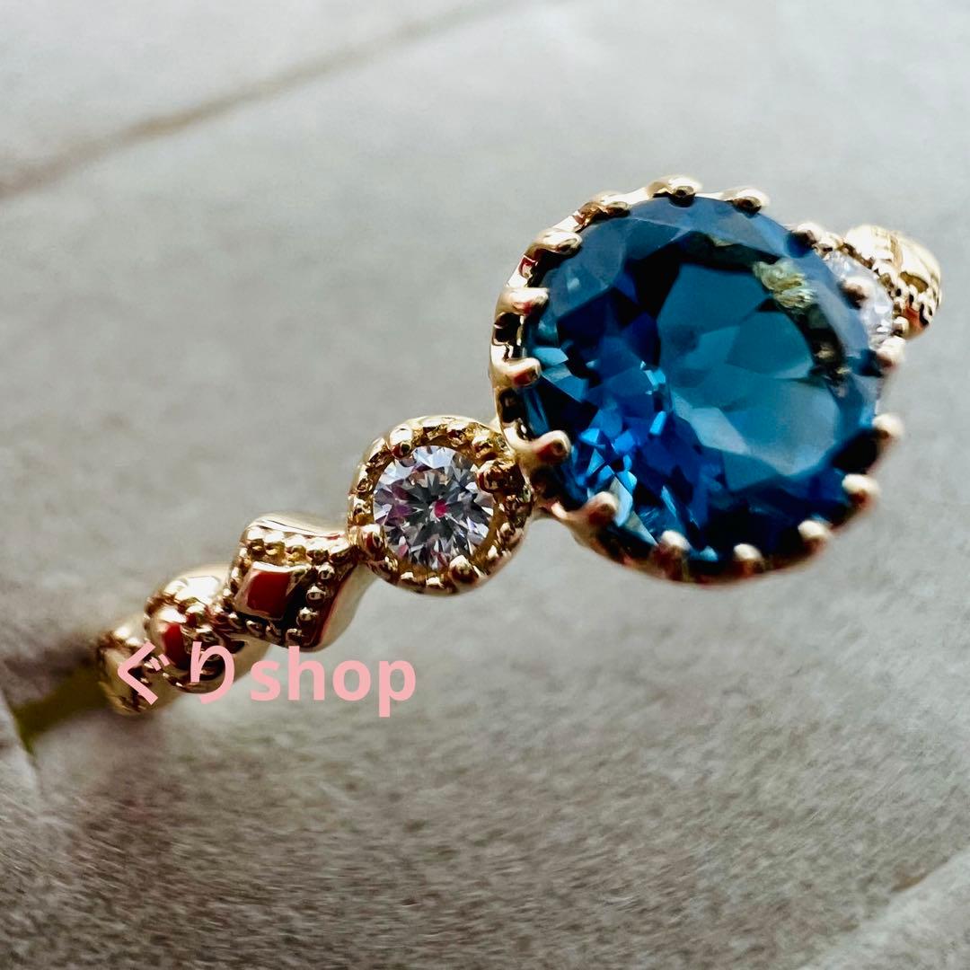 JEWELRY TSUTSUMI k10 ロンドンブルートパーズ リング15号