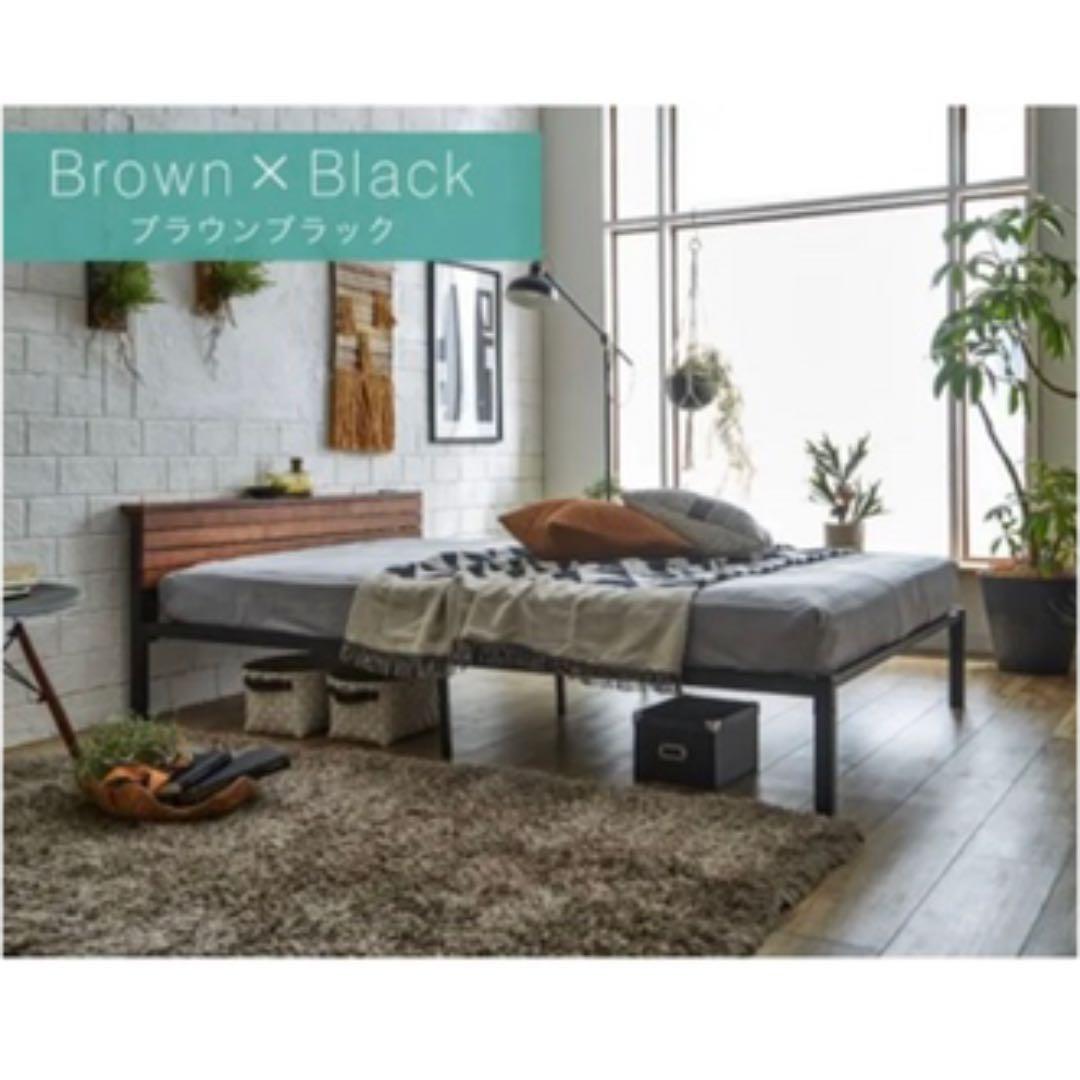 【好評】【ダブル】ヴィンテージ風 アイアンベッドフレーム