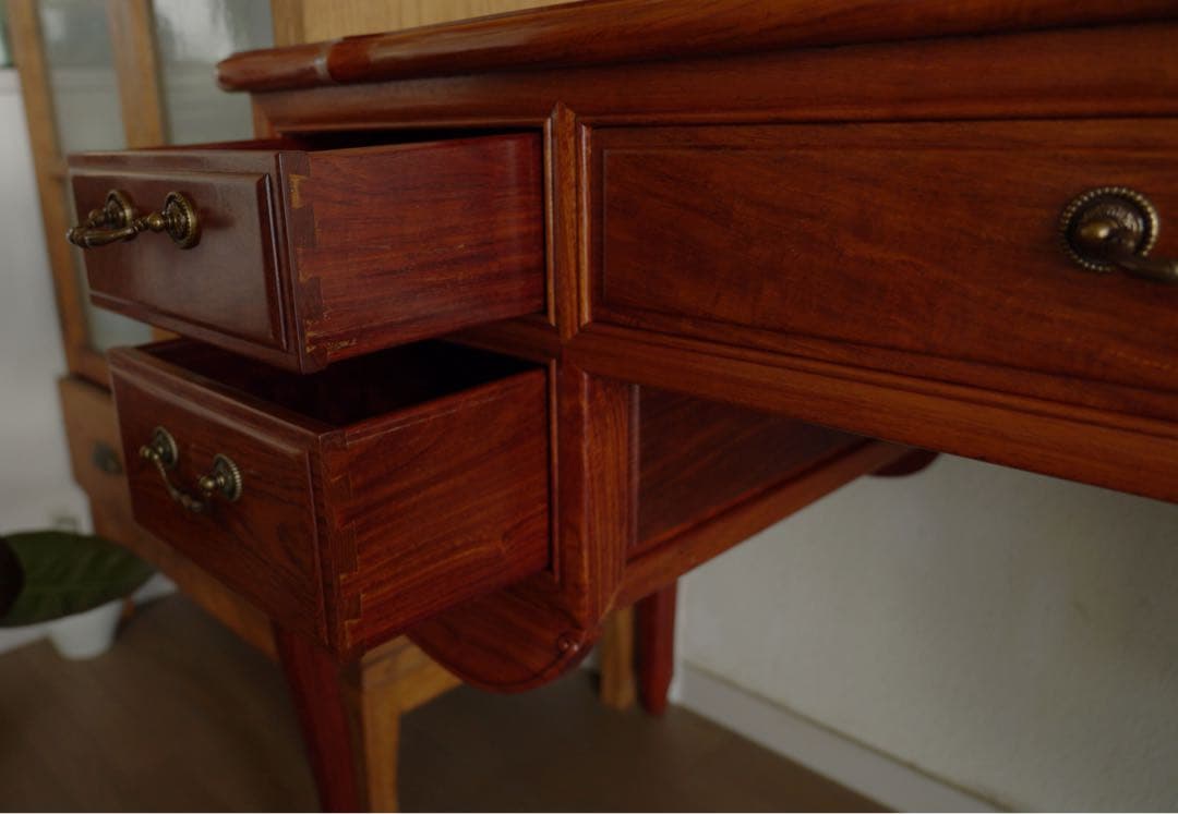 アンティーク　猫脚デスク　テーブル　引出し5杯 ビンテージ　工芸品