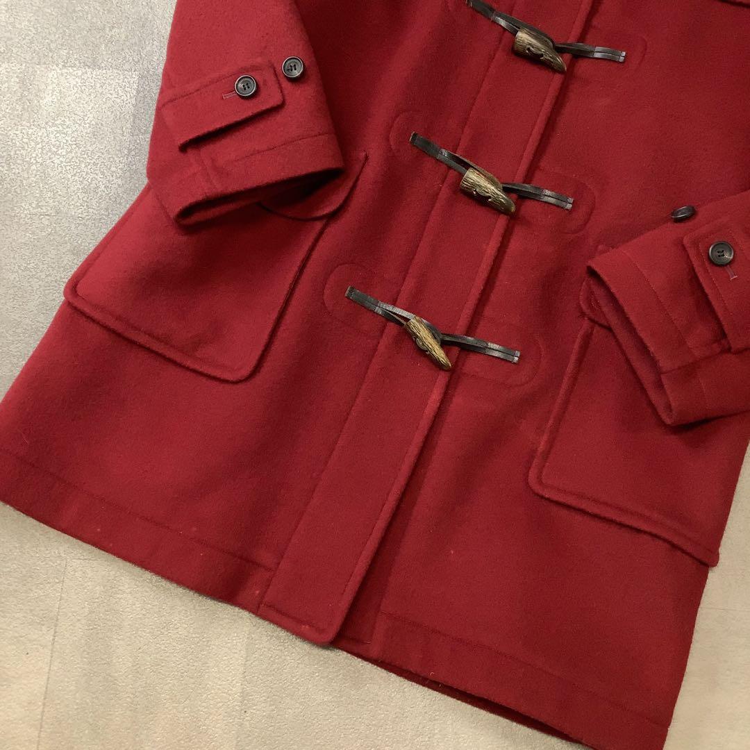 Aquascutum ウール ダッフル コート レッド