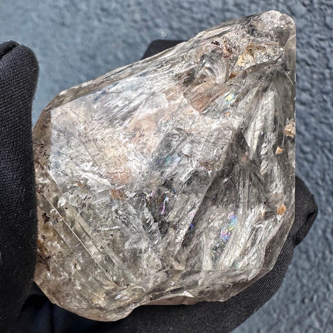 超高波動☆エネルギーの浄化❗️ハーキマー水晶レインボー☆パワーストーンA1527