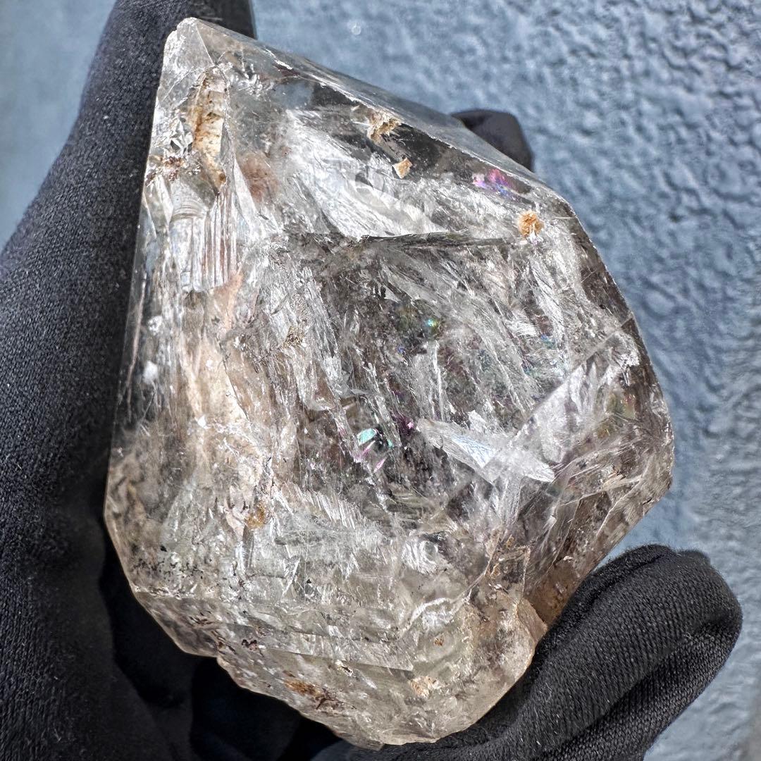 超高波動☆エネルギーの浄化❗️ハーキマー水晶レインボー☆パワーストーンA1527